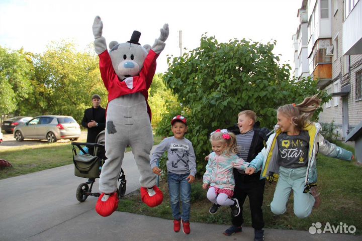 Мишка тедди ростовая кукла, Зайка