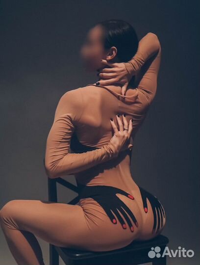 Костюм прозрачный с вышивкой рук для танцев