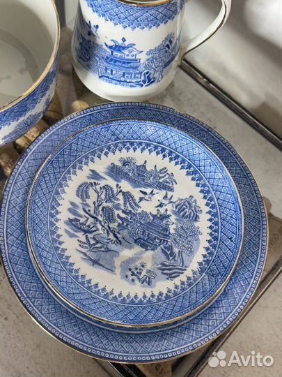 Atlas фарфор антикварный шинуазри. Англия