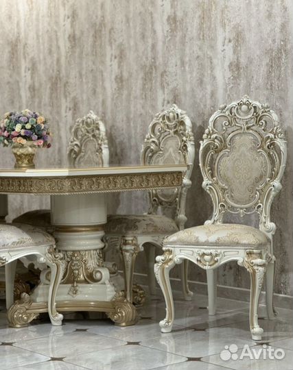 Стол стулья барокко