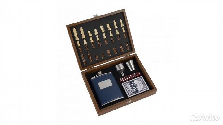 Набор подарочный в декоративном деревянном кейсе E