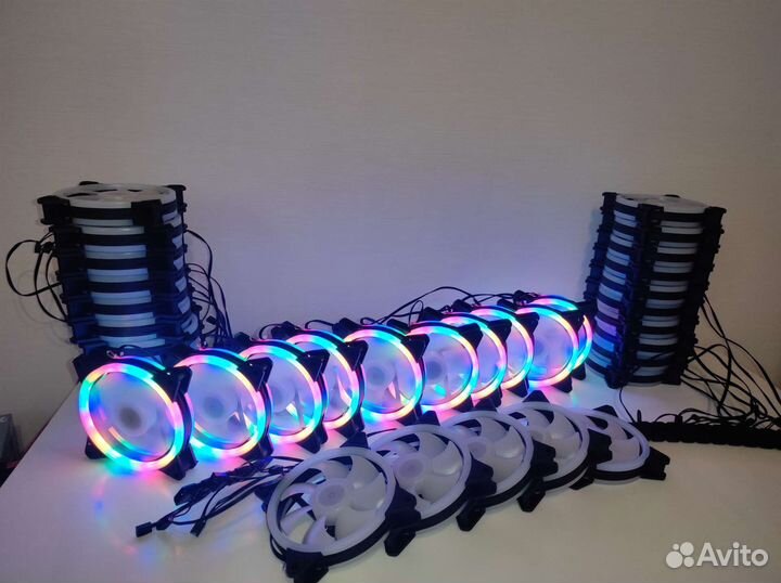 Вентилятор ргб для корпуса CoolMoon 120мм RGB(LED)