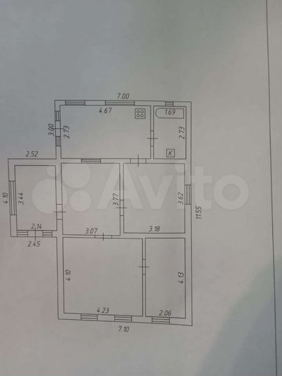 Дом 73,6 м² на участке 17 сот.