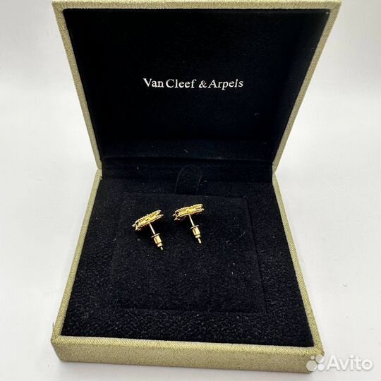 Серьги van cleef(премиум)