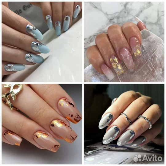 Фольга поталь для дизайна ногтей и рукоделия