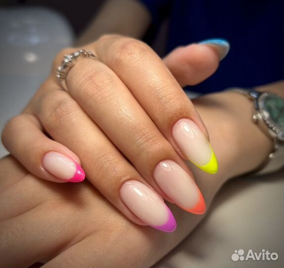 Маникюр с укреплением гель лак/ Наращивание