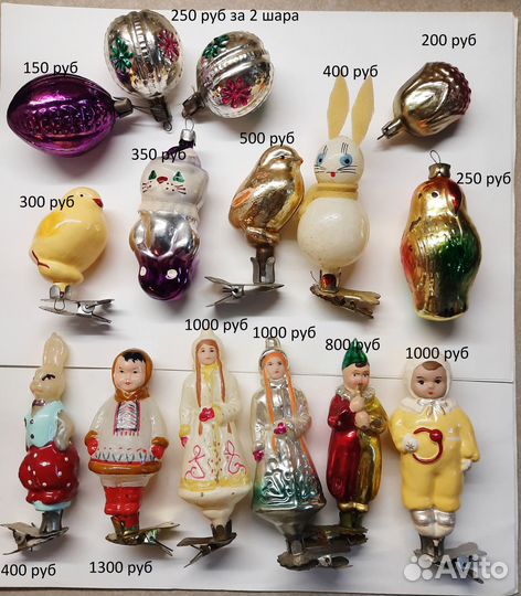 Елочные игрушки СССР