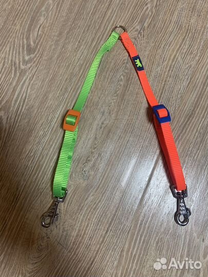 Сворка для двух животных, поводок