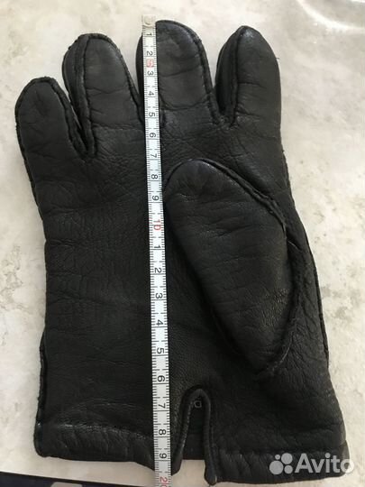 Перчатки мужские кожаные и вязаные тёплые