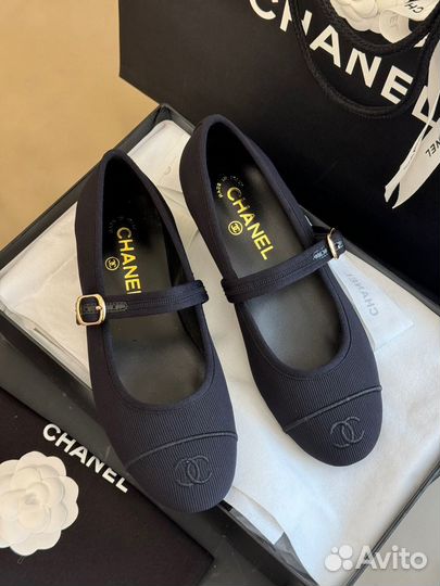 Балетки Chanel натуральная кожа 35-41р