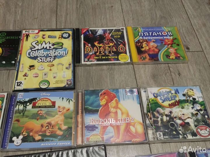 Компьютерные игры Sims,Гарри Поттер,Король лев т.д