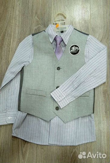 Рубашка для мальчика + жилет