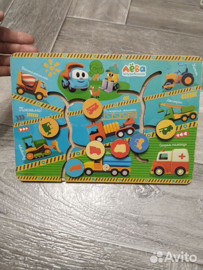 Деревянные пазлы вкладыши