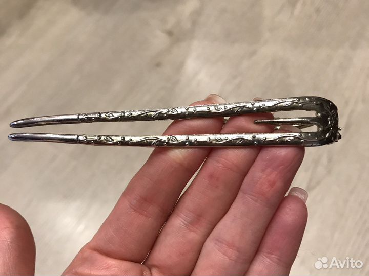 Заколка шпилька со стразами