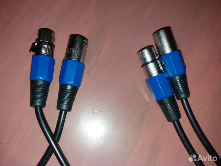 Кабель XLR балансный аудио 2 шт х 1 м