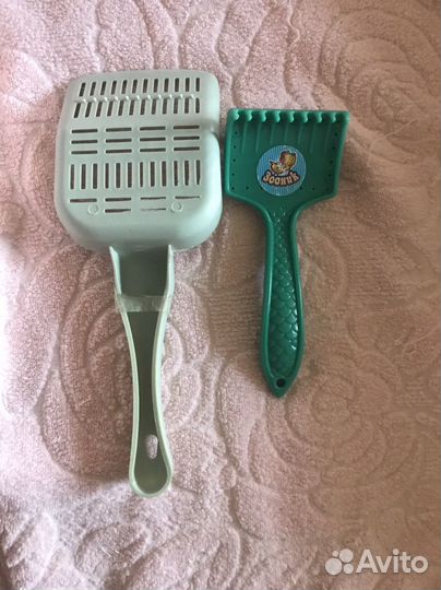 Совок для туалета и щётка