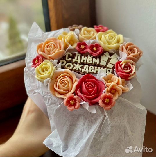 Букет из шоколада подарок на 1 сентября