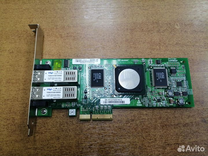 Сетевой Адаптер HP 2x4Гбит/сек оптоволокно