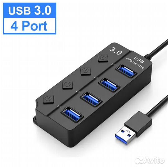 USB 3.0 концентратор dbit 4 в 1