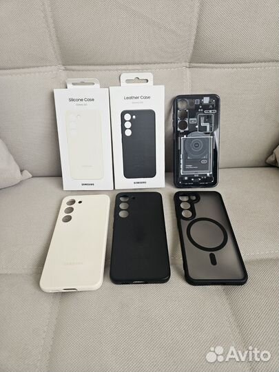 Samsung Galaxy s23 leather silicone spigen чехол