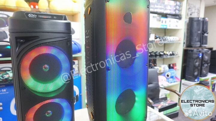 Большая Колонка Speaker ZQS-6212 Глянцевая