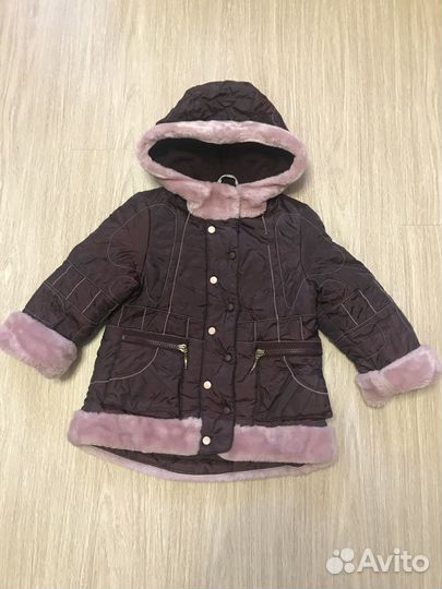 Пальто+штаны+шапка осень/зима на девочку