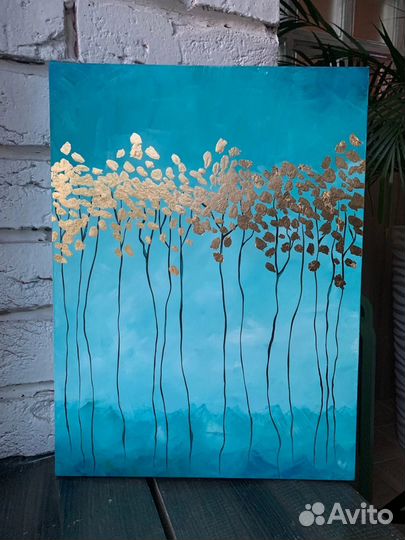 Интерьерная картина акрил/поталь