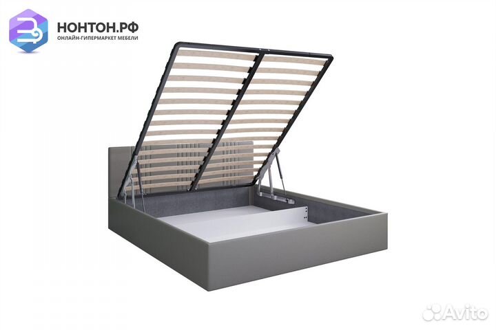 Кровать Амелия серая