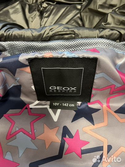 Зимний пуховик geox для девочки