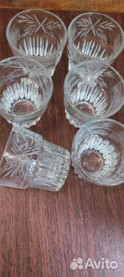 Стопки СССР с алмазной резьбой