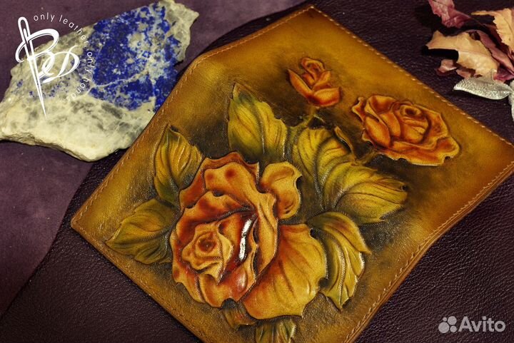 Кожаная обложка на паспорт, автодокументы, военник