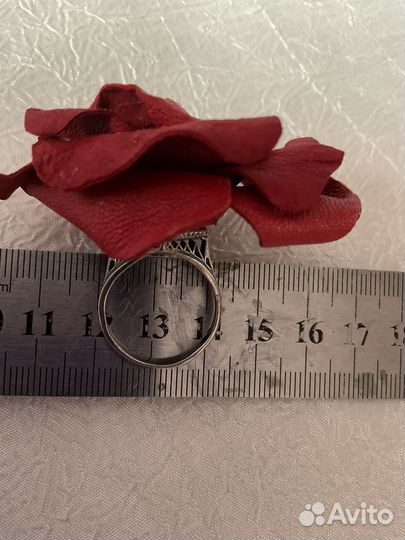 Кольцо из натуральной кожи