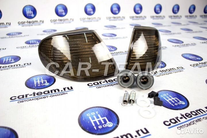 Поворотники черные тонированные на ваз 2113-14-15