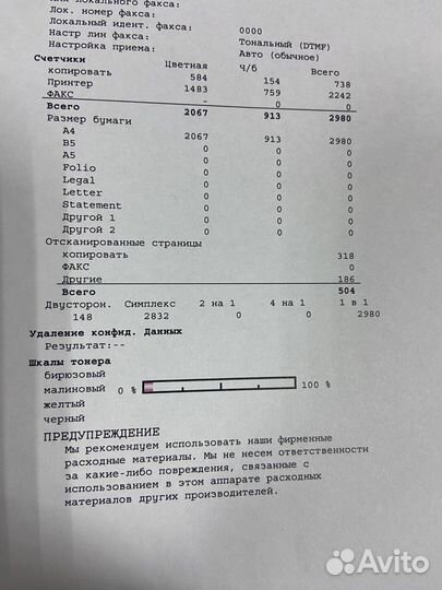 Цветной лазерный принтер мфу Kyocera M5521 cdn