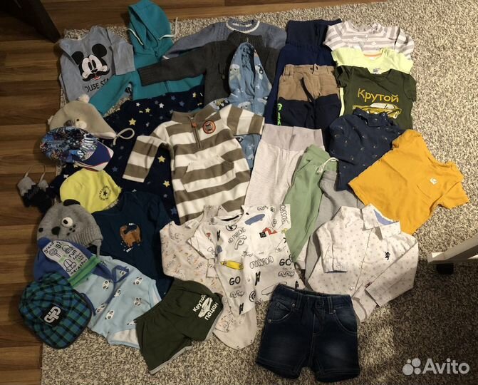Одежда пакетом для мальчика 80-86