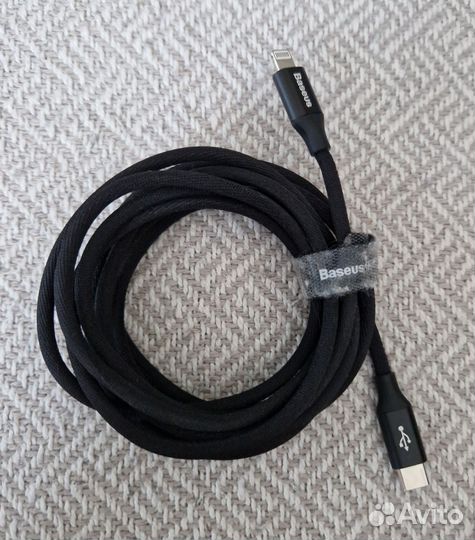 Кабель Apple Lightning USB-C. Baseus