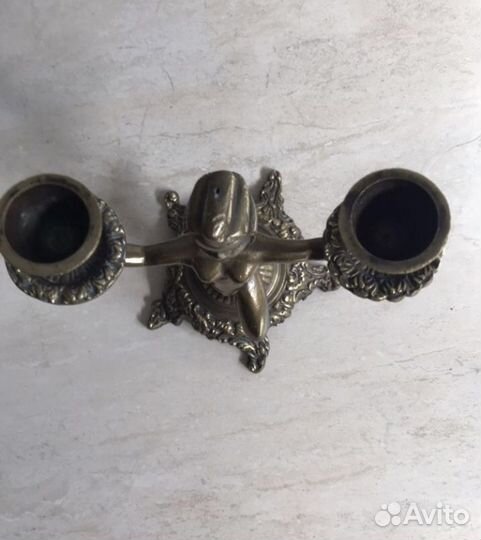 Подсвечник бронза антиквариат