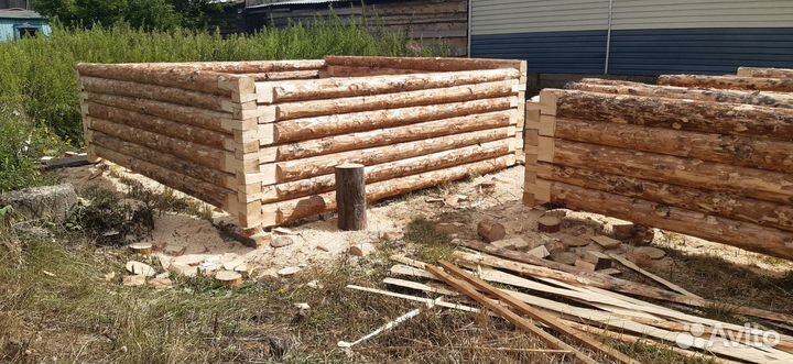 Сруб бани 4х4