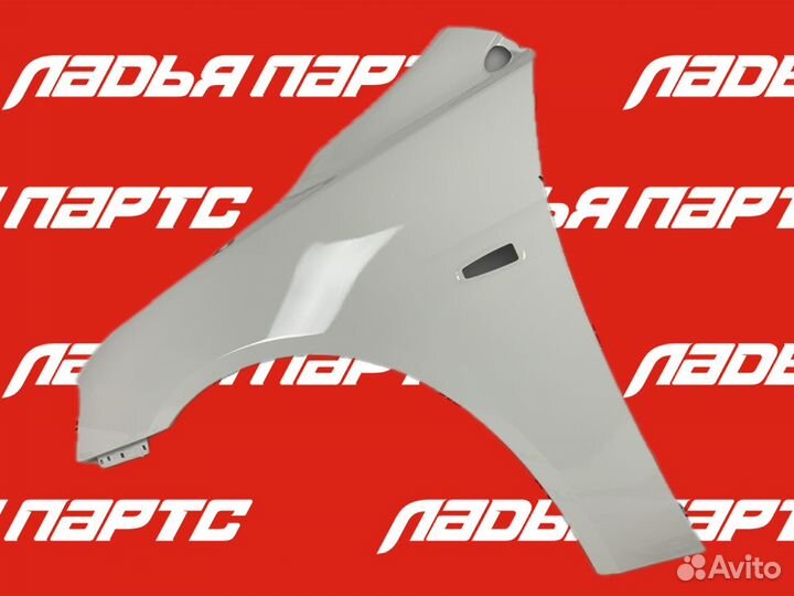 Крыло Mitsubishi lancer X(08) левое Белый W37