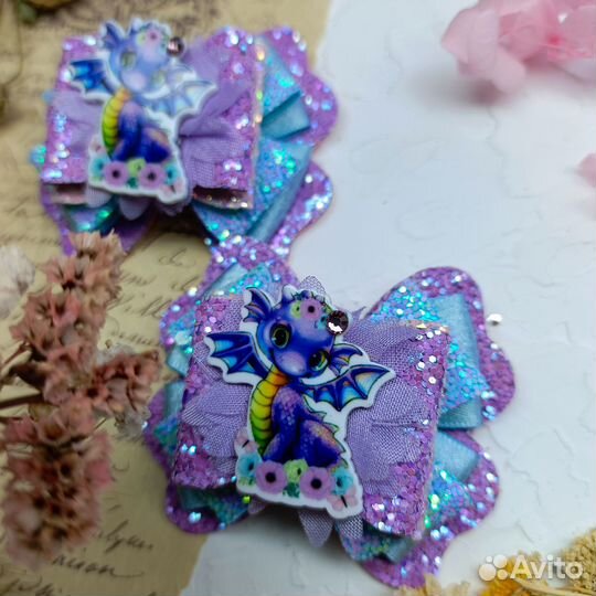 Бантики ручной работы резиночки для волос