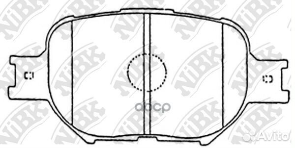 PN1430-nibk колодки дисковые п Toyota Corolla