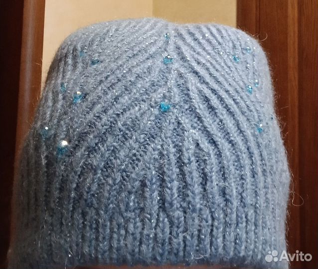 Шапка зимняя женская вязанная