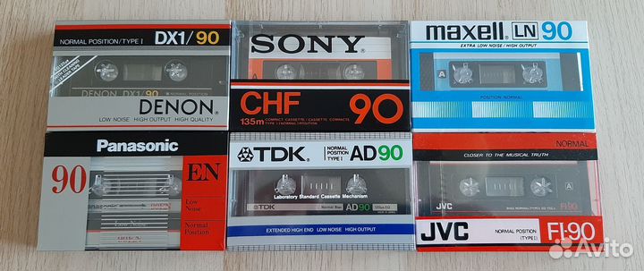 Аудио кассеты Denon sony maxell JVC TDK panasonic