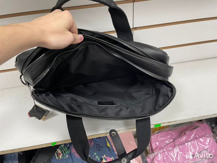 Сумка портфель мужская натуральная кожа