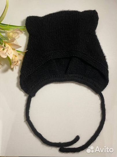 Шапка чепчик с ушками