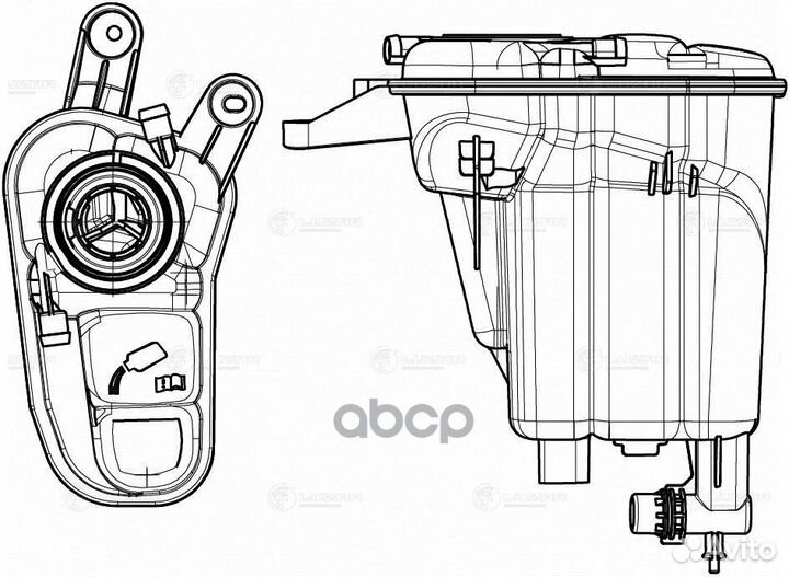 LET1812 luzar Бачок расширит. охл. жидкости для