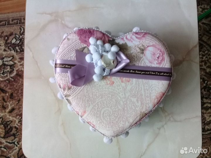 Шкатулка для украшений сердце