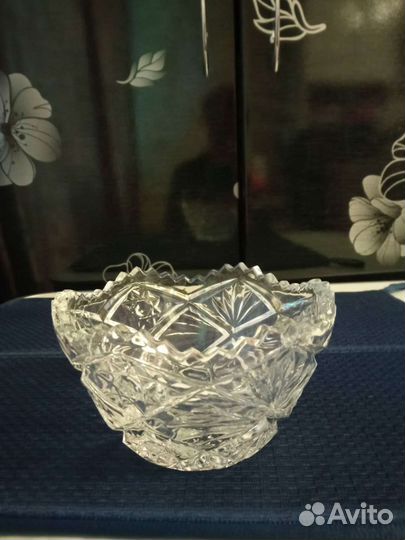 Ваза хрустальная СССР для конфет
