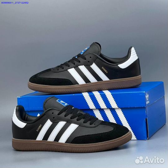 Кроссовки Adidas Samba Black (Арт.84017)