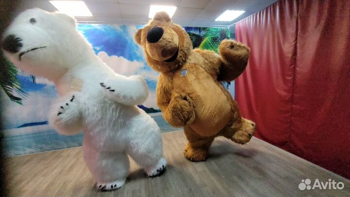 Танцующие Мишки, Чебурашка и Зайка